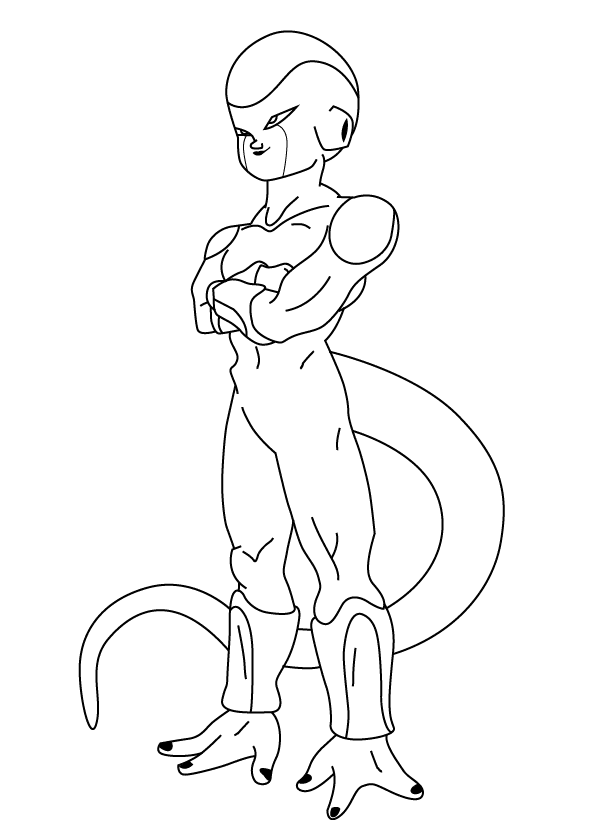 Como desenhar o Freeza de Dragon Ball Z - Curso de Desenho - Eu