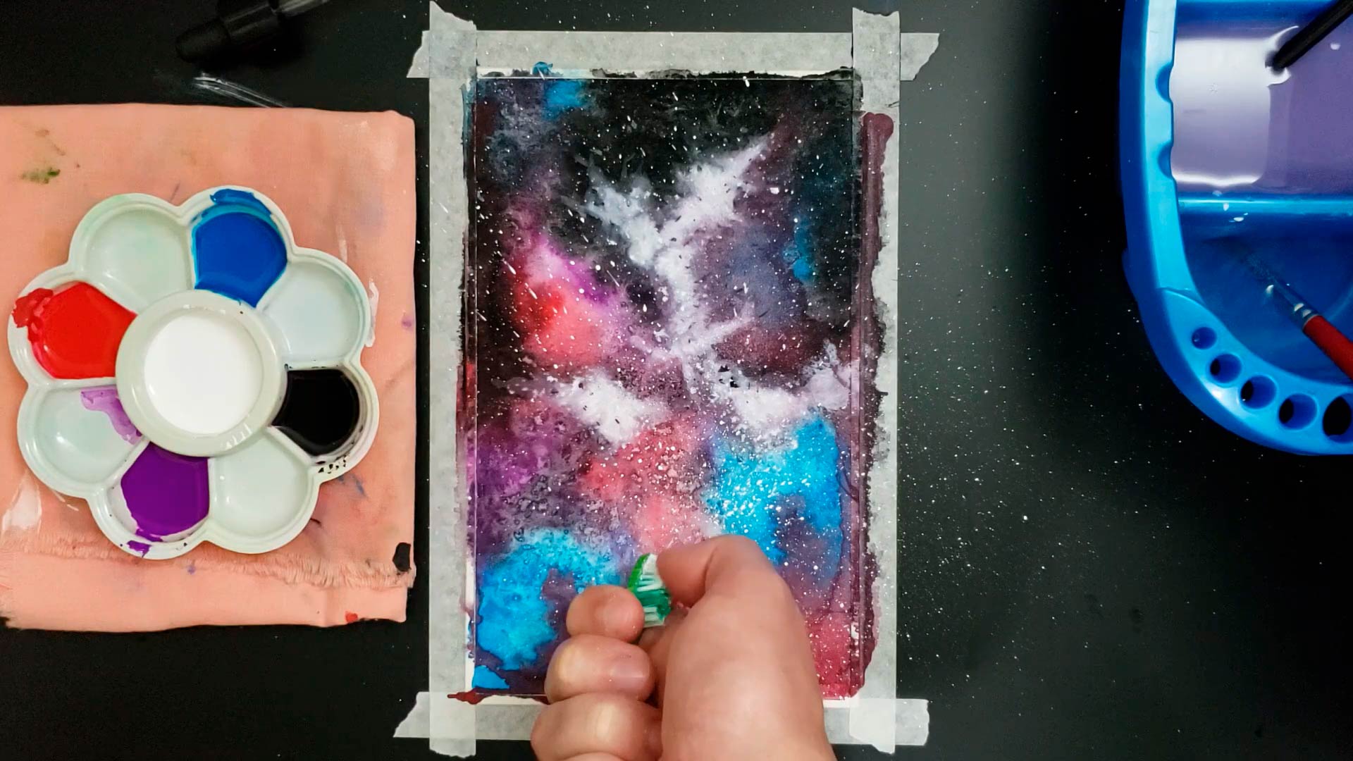como pintar galáxias