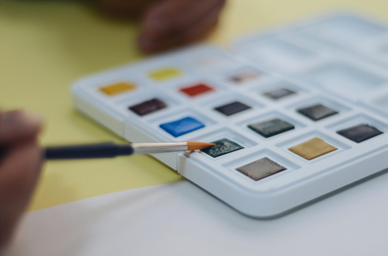 estojo de aquarelas van gogh talens estudante