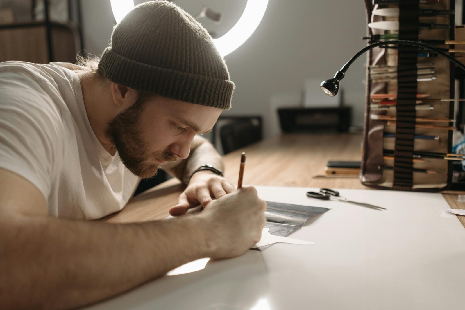 pintura em aquarela demonstrando evolução técnica sem desenho complexo